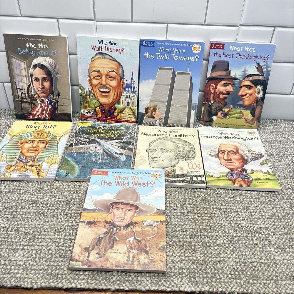 Who What Where Nonfiction Book Lot Classroom Homeschool Literacy Upper Elem